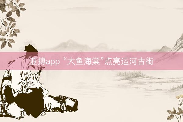 亚搏app “大鱼海棠”点亮运河古街